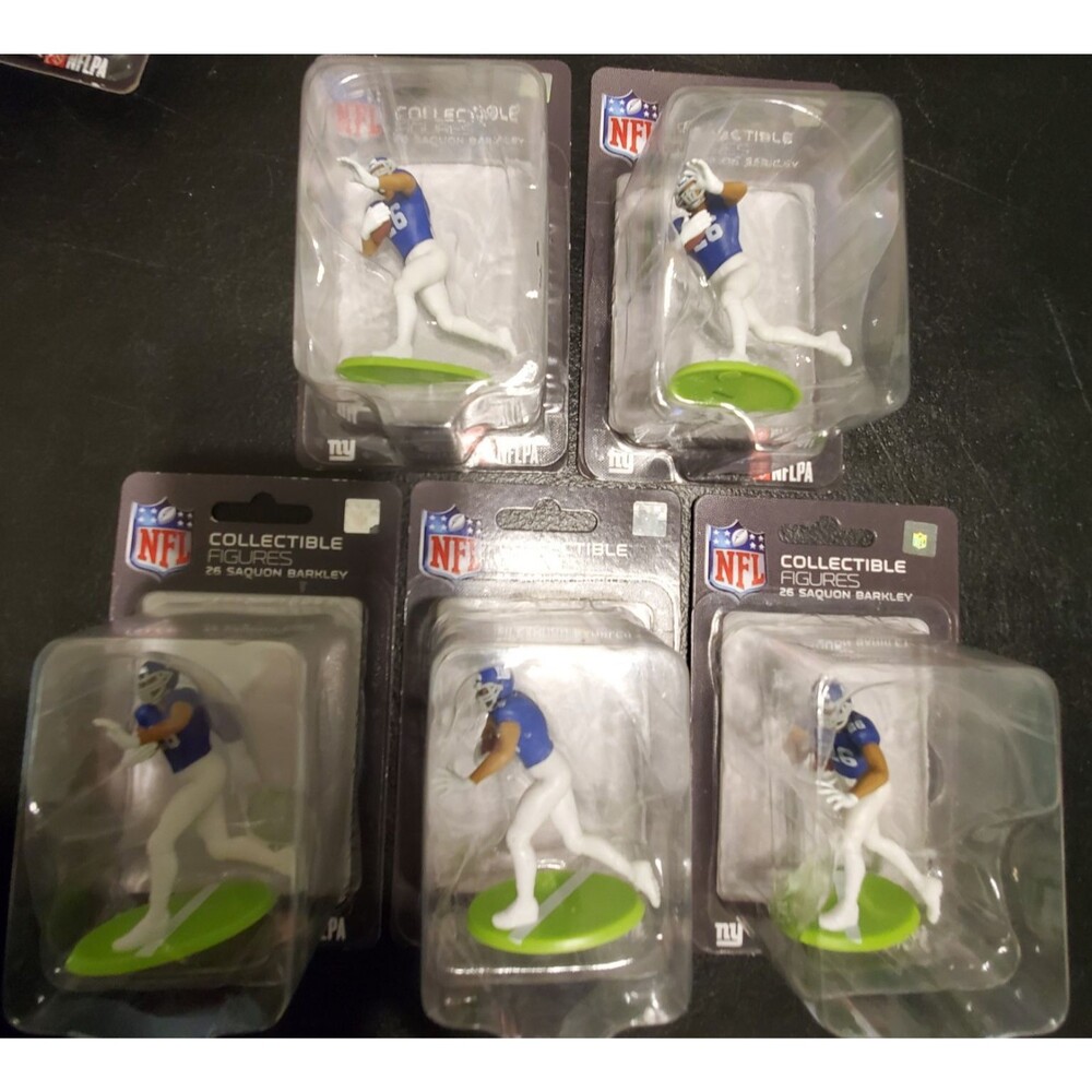 LOT of (5) NFL Excite Series 1 Collectible 2.5" Mini Figures Saquon Barkley- NEW